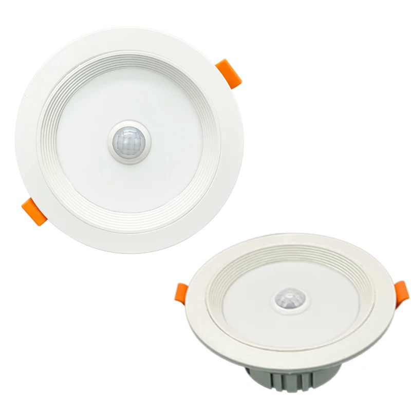 PIR Motion Sensor LED Downlight 5W 7W 9W Round Recessed Mount Infrared LED Sensor down lights led ceiling light