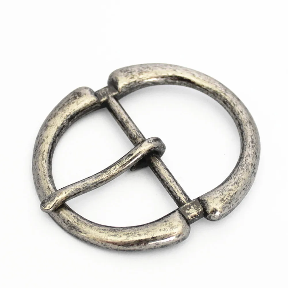 Classical Adjustable Customizable Metal Center Bar Buckle Antique Silver Metal Belt Buckle