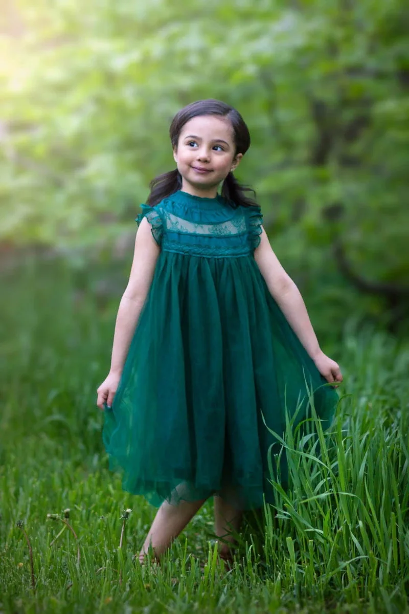 children Summer Sleeveless Dress Sweet lace princess Dress for Birthday Easter Party Baby Girls Dress
