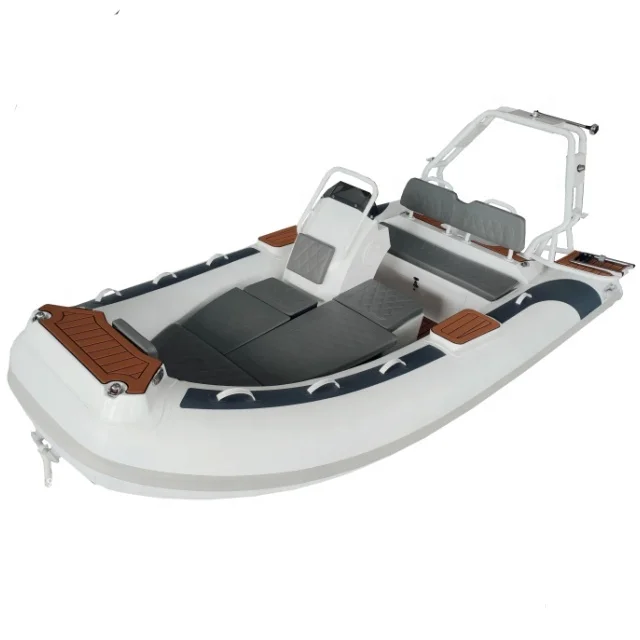 CE high speed 4.2m rubber rigid inflatable sport aluminum rib boat 420 for sale