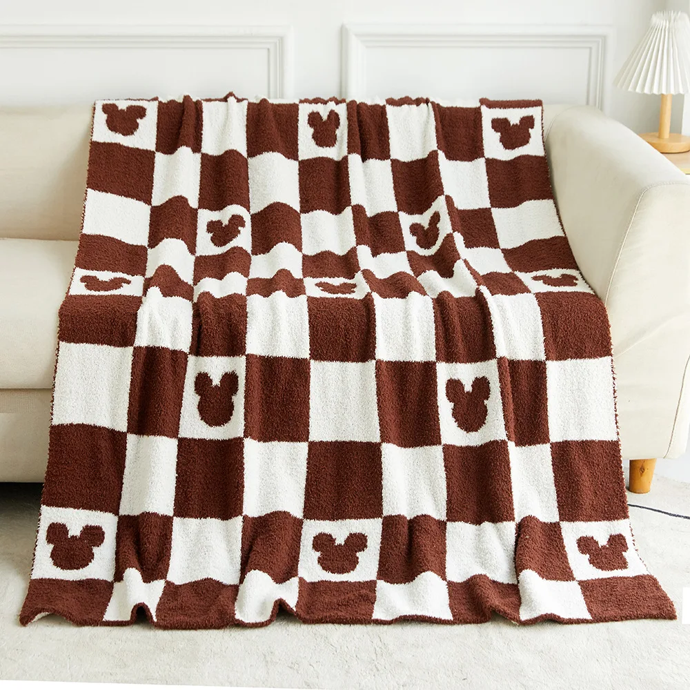 HOSHOM High Quality Baby Throw Fleece Custom Bed Flannel Knitted Soft Luxury Plush Sofa Throw Print Warm Blanket