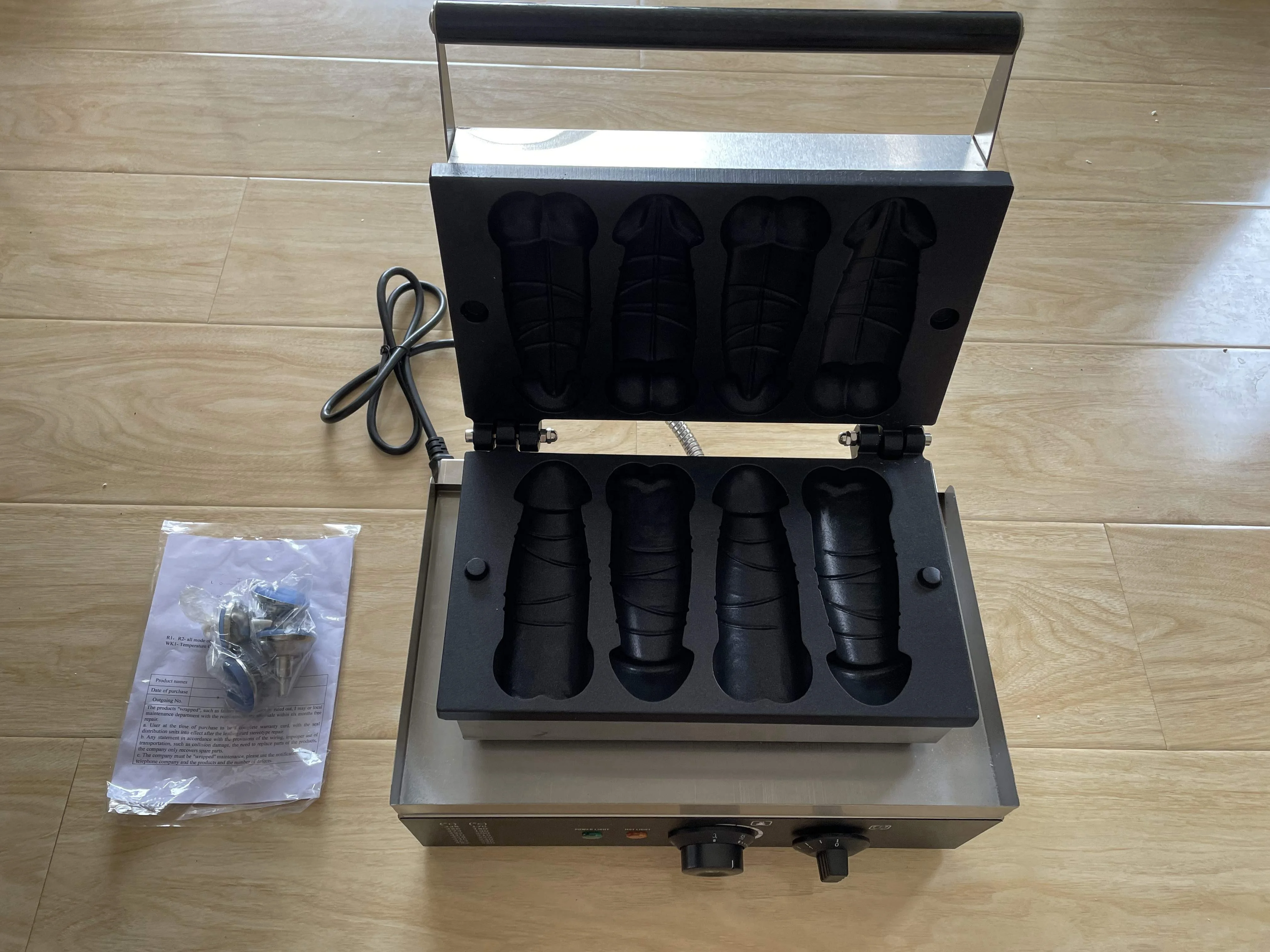 Hot Sale Waffle Maker hot sale stainless steel penis waffle cone baker maker machine