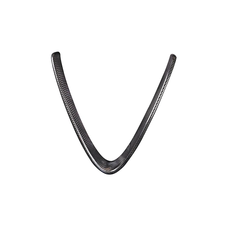 For Alfa Romeo Giulia 2017-2020 Front Center Grille Decoration Frame Panel Cover Real Carbon Fiber Exterior Accessories