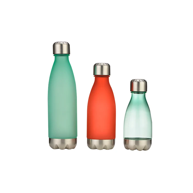 Coke bottle plastic sports plastic crystal water bottle custom logo