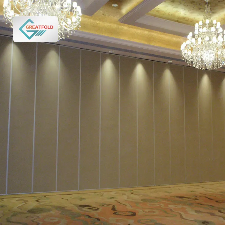 Управляемая стена из МДФ для зала съемная акустическая перегородка раздвижная банкета