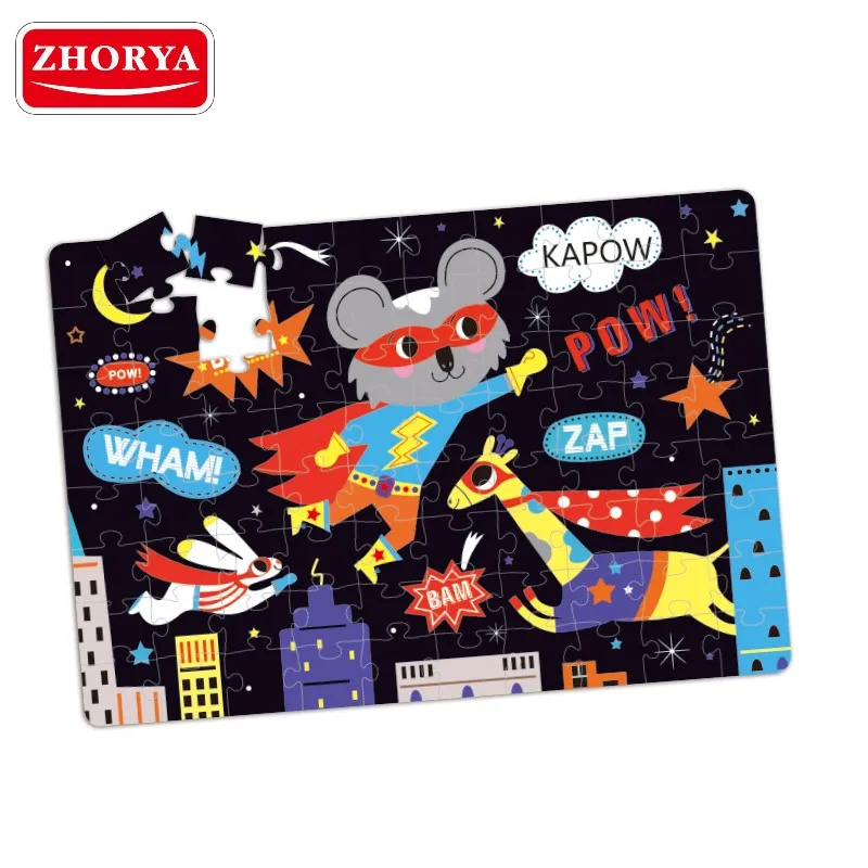 Zhorya 80 шт. головоломка, игрушки для творчества, летающие животные, светящаяся головоломка