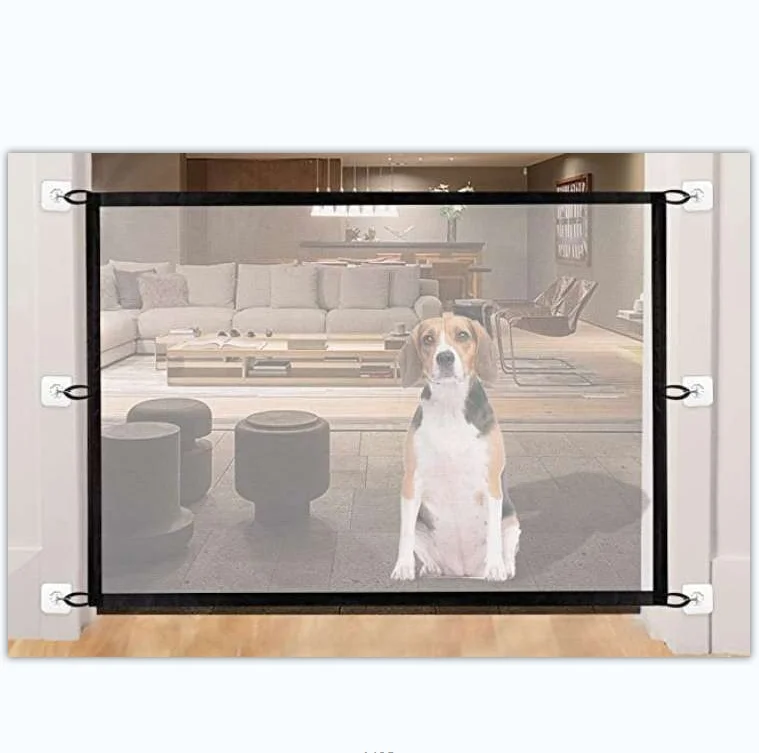 indoor outdoor retractable baby gate home baby safety gate pet dog barrier s