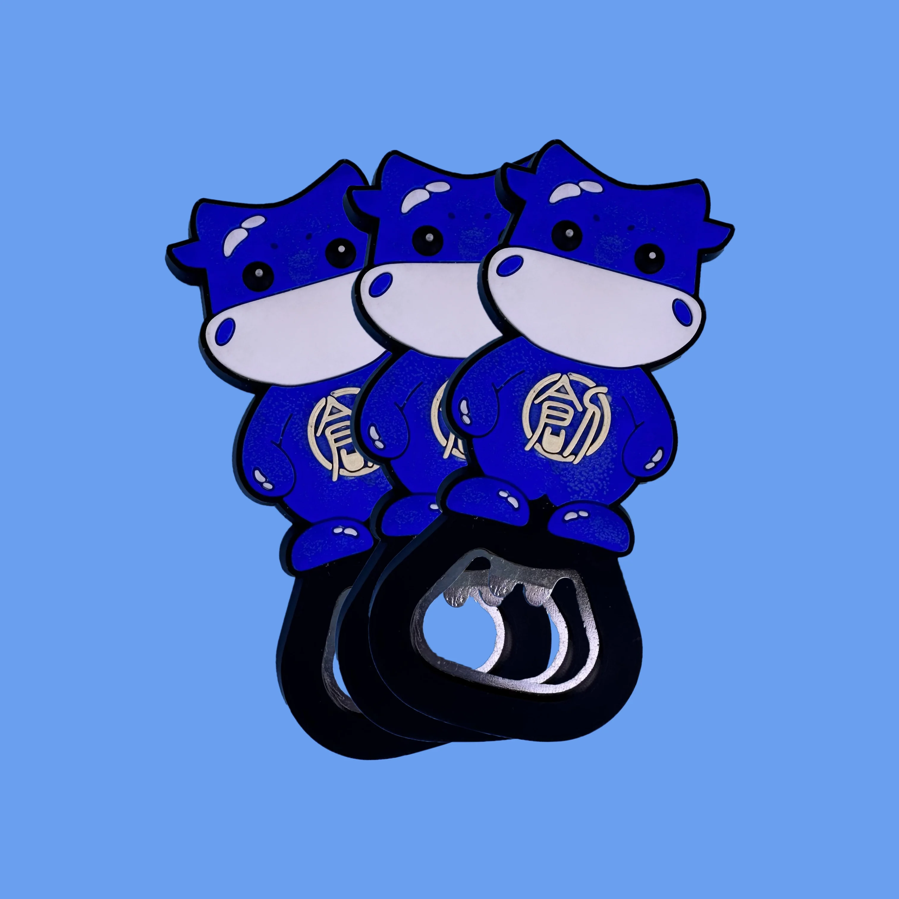 Manufacturers Custom Tourist Souvenir Gift cartoon Sculpture 3D Resin Animal Manual Painting Fridge Magnet Bottle Opener