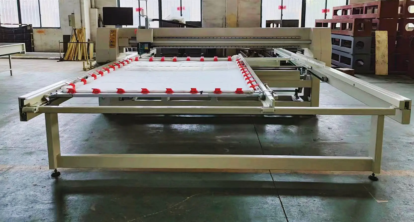 SSXD-26C-1 Computer long arm single needle mattress quilting machine, bedding and  comforter sewing machine