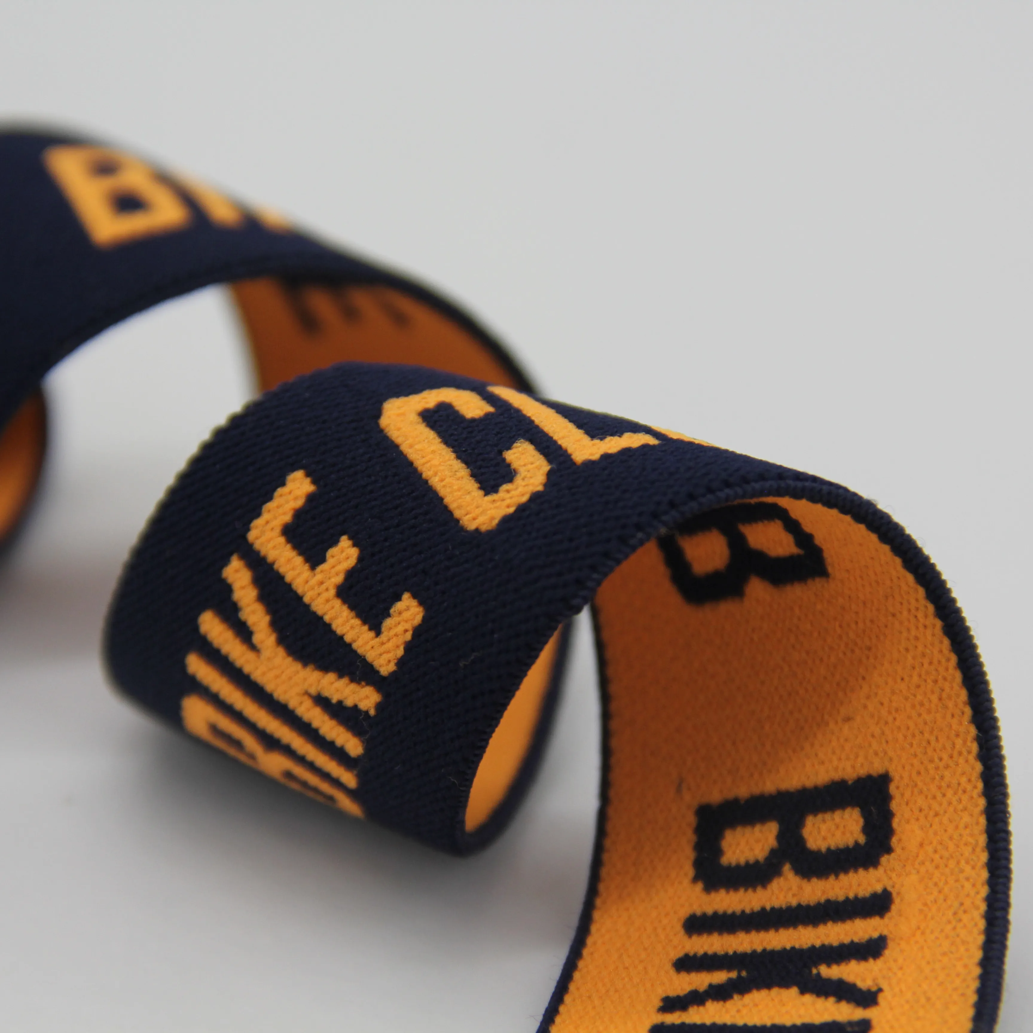 
Manufacturer custom clothing accessories elastic band pattern non-slip belt pants belt 