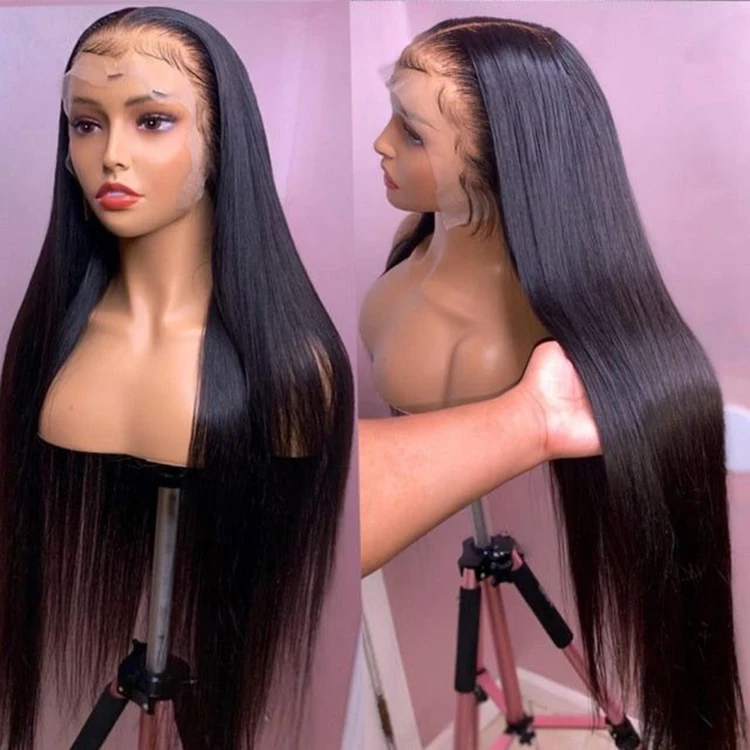 Cheap Ladies Hair And Wigs Lace Front Wig For Women Wet N Wavy Hd Frontal Lace Realistic Wigs