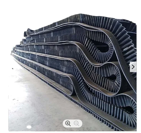 Side Wall Conveyor Belt Ep200 Fabric Large Angle Rubber Corrugated Sidewall Conveyor Belt Rubber