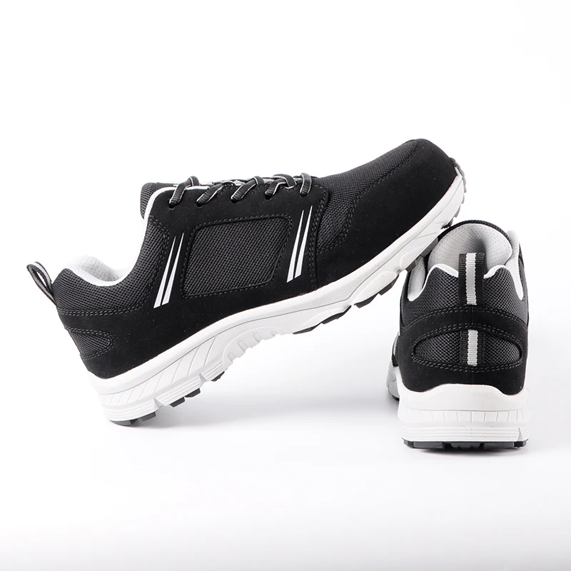 Breathable fashionable leather woman & man work and safety shoes casual style