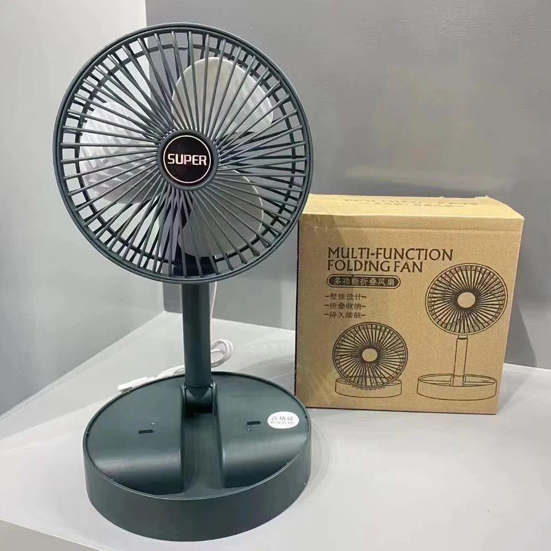 Direct Plug Foldable Fan Portable Mini Air Cooler Fan English USB Fan Mechanicaltable Plastic No charging function
