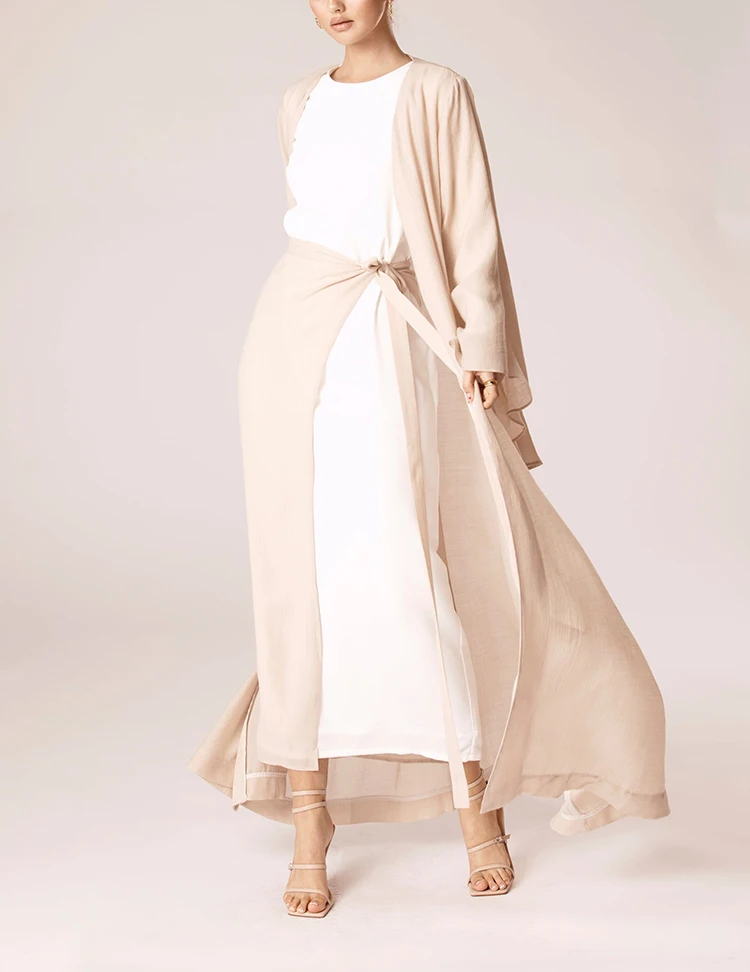 2022 M Muslim Women Dress Beaded Shiny Abaya Beige Woman Abaya Black Islamic Clothing Muslim Middle East Kimono Women