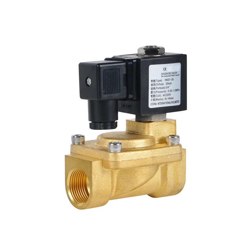 High quality high pressure brass solenoid valve threaded solenoid valve