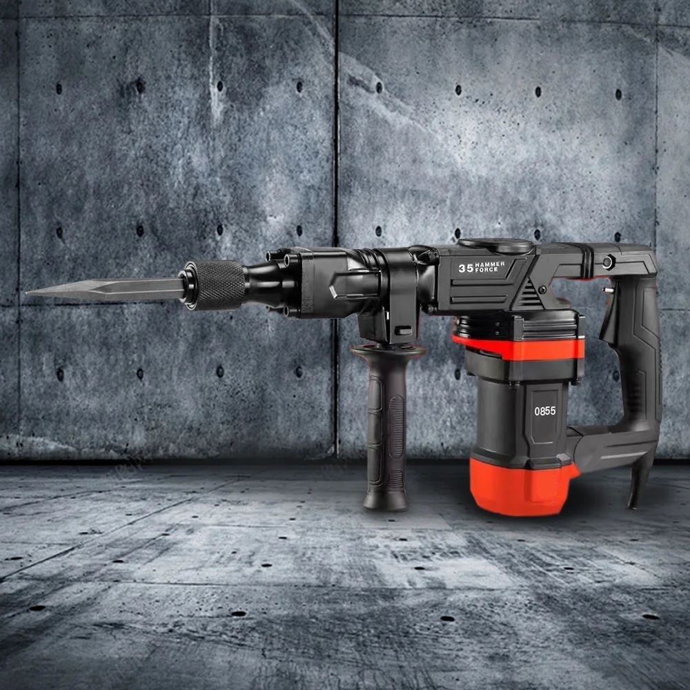 0855 Demolition Hammer 1200W Electric Jack Hammer Concrete Breaker 4000BPM