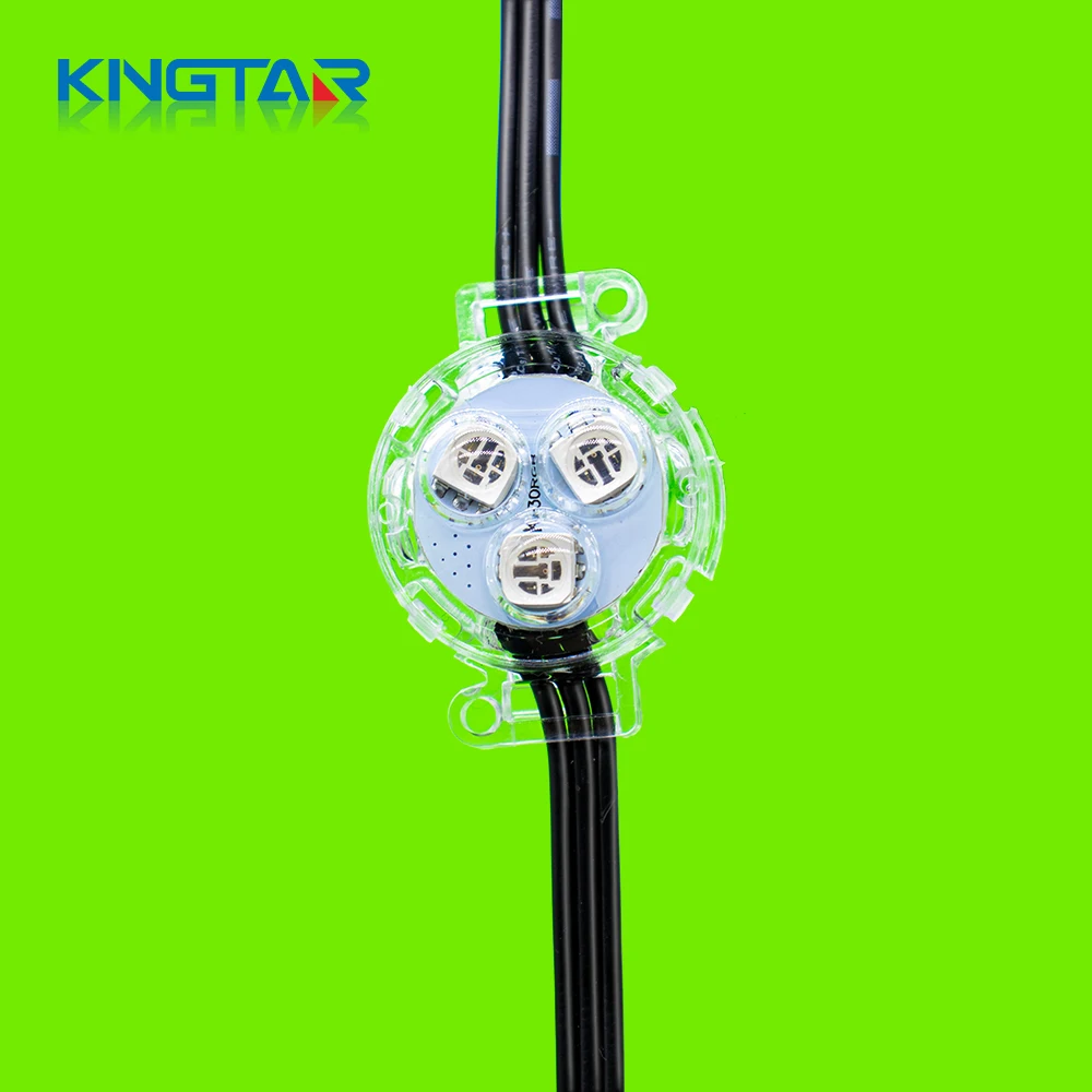 30mm DC12v Pixel Dot Christmas Lights Permanent Holiday Eaves Point Light Decoration