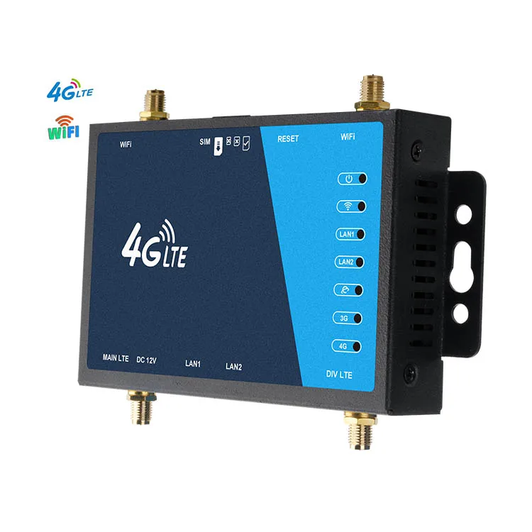 Unlock Wireless 32User Universal band lock Metal shell CPE 2 LAN SMA External Antenna wifi Sim card LTE 3g 4g router industrial