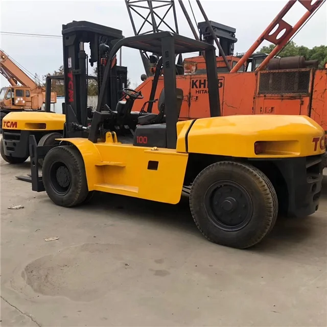 Used forklift TCM 10T diesel forklift FD100 for sale