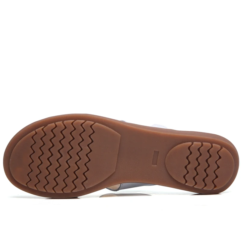 Leather Open Toe Fashion Leisure Beach Walk Slippers Flat Color Student Shoes slippers women summer flip flops women shoes