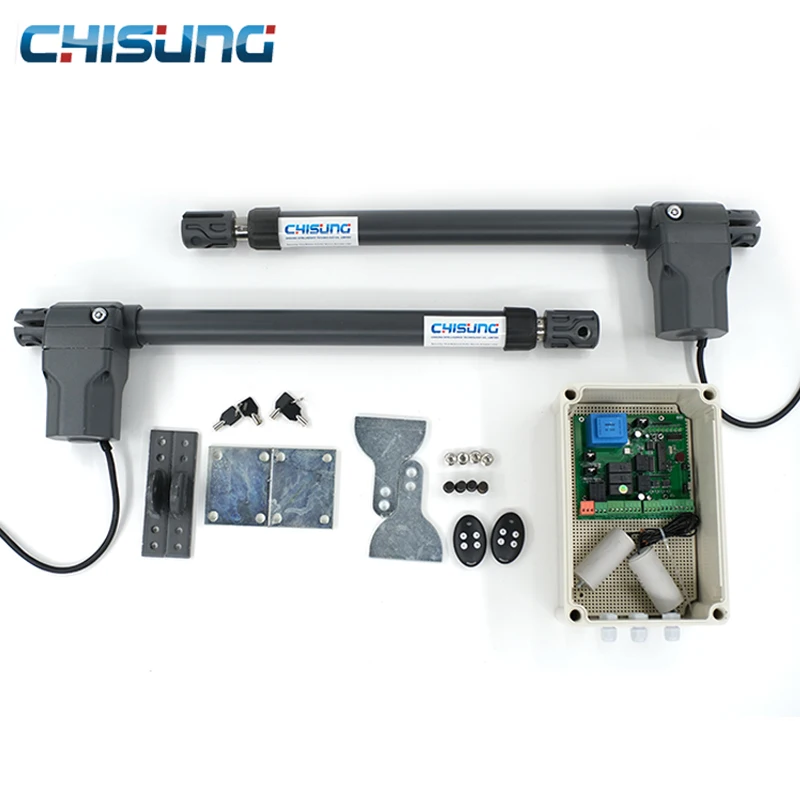 In Stock Chisung CSSGO-05 AC/DC Motor Double Arm 500KG*2 Automatic Swing Gate Opener Kit For Villa