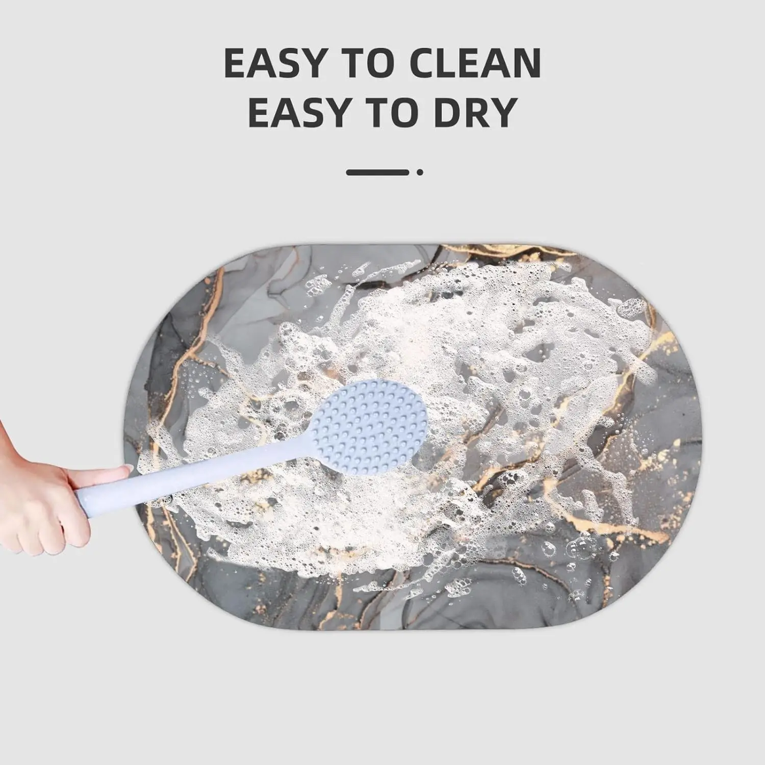 wholesale quick-drying custom logo foldable fast dry foot floor marble diatom water absorbent bath room mat rug for bathroom