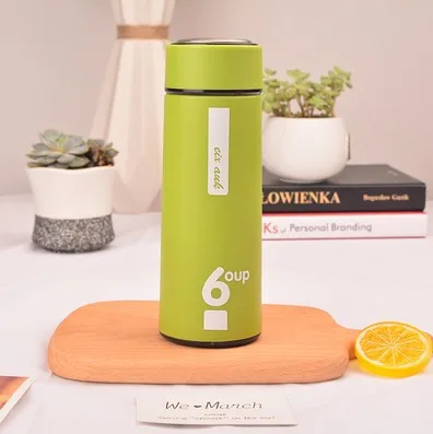 400ml Promotional Nice portable glass double layer glass bottle water glass business cup gift cup