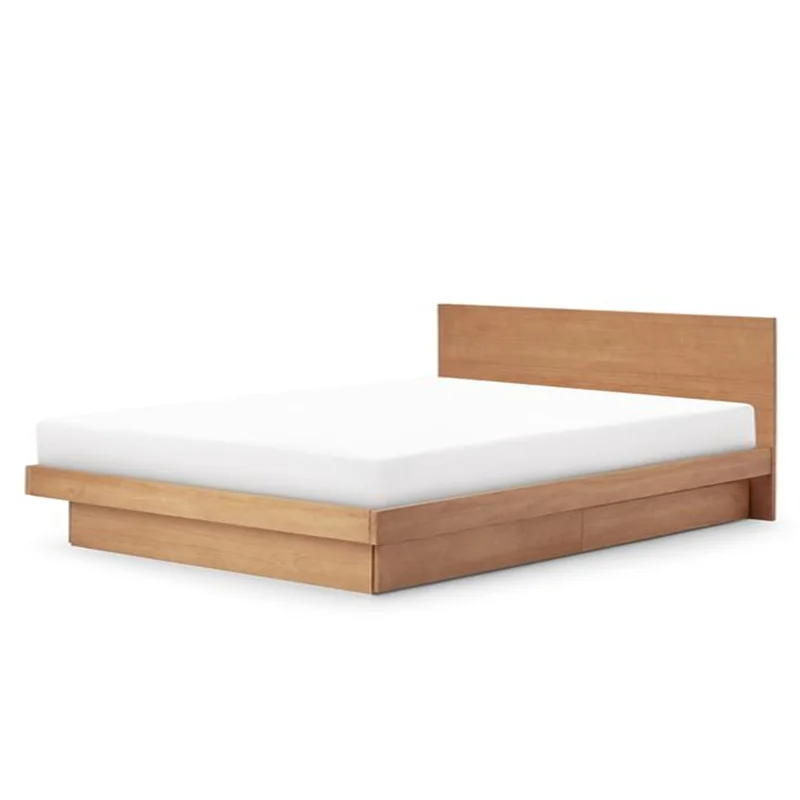 Double single bed frame wooden solid design picture latest children bed