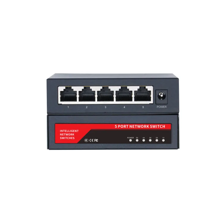 Ethernet switch 5 port Rack mount RJ45 5-port poe switch 5 ports gigabit network switches