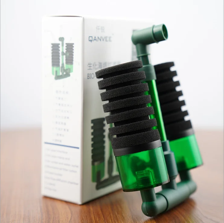 Wholesale Double layer filter  QS200a QS100a water Bio Sponge  filter Aquarium Can Fill Filter Media  For  Aquarium Accessories