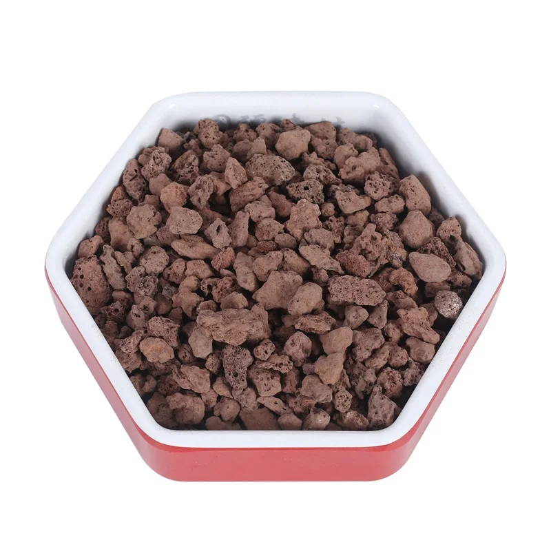 Sell at a low price aquarium red lava stone for water treatment volcanic rock pumice stone for sauna