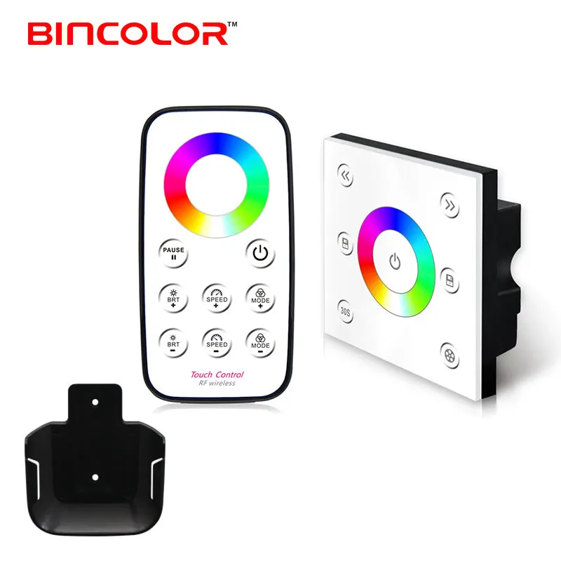 P3+T3 High quality wall wireless rgb color changeable touch led controller rf led rgb strip controller