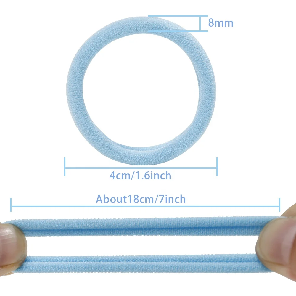 20PCS in a box Wholesale Seamless Hair Ties Elastic Hair Band Accessories Ponytail Holders For Women And Girl