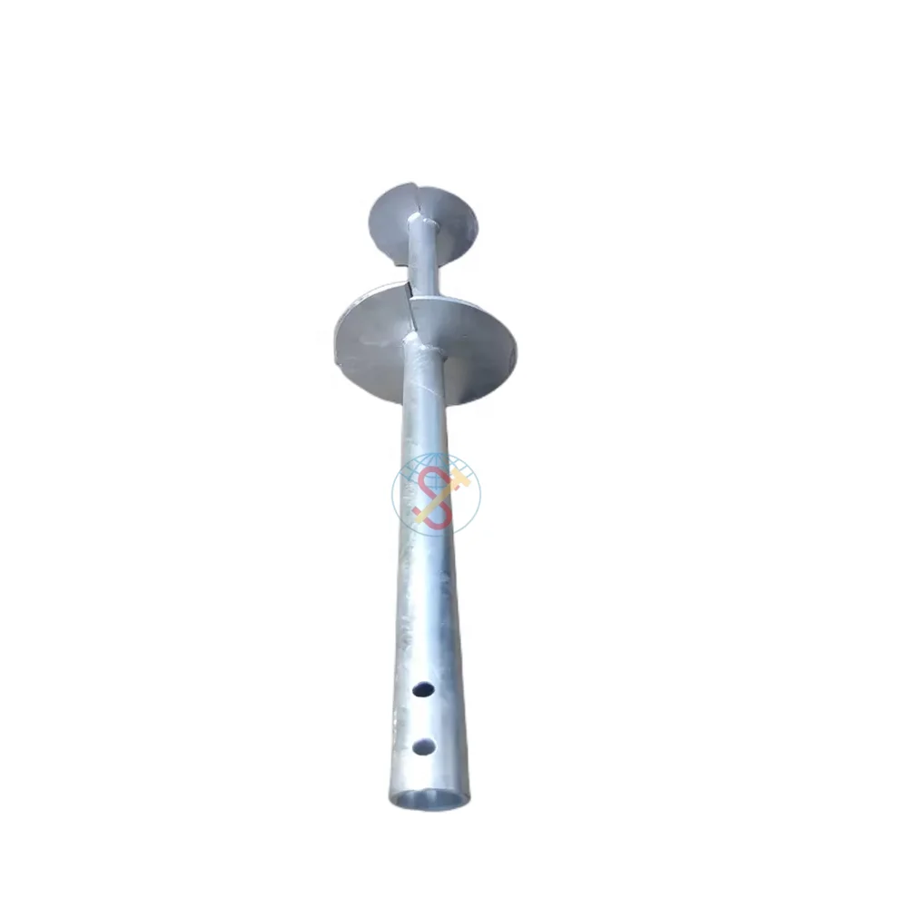 High Quality Carbon Steel Foundations Tubular Helical Screw Piers For Sale