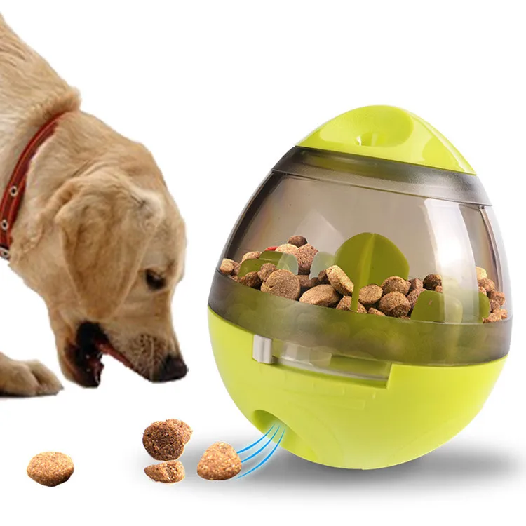 
2021 dropshiping pet snack ball toys leaky treat interactive training dog toys ball 