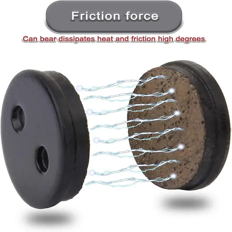 4 Pairs Brake Pads, Electric Scooter Semi Metal Brake Disc Rotor Pads For 10 Inch Electric Scooter