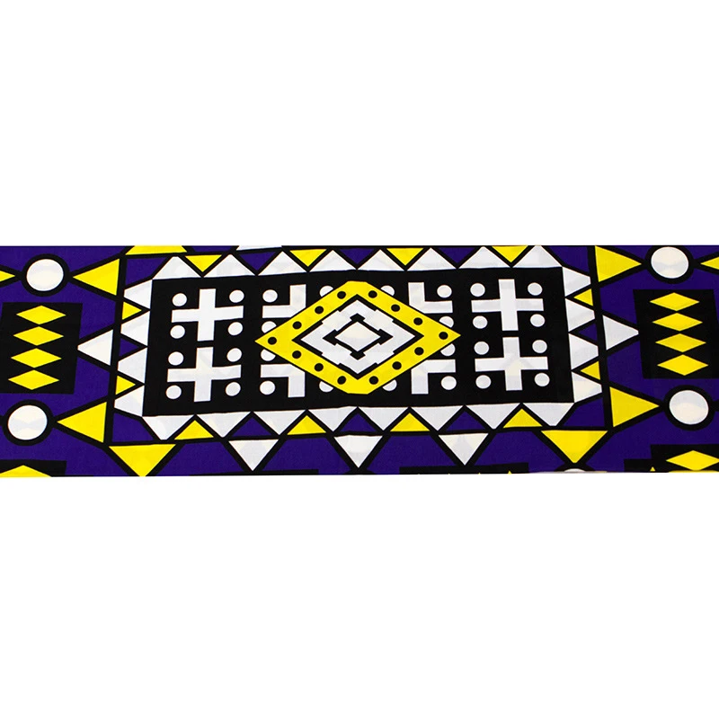 Kitenge hitaget ткань из батика Африканский хлопок воск голландский принт 6 ярдов большой окрашенная золотом