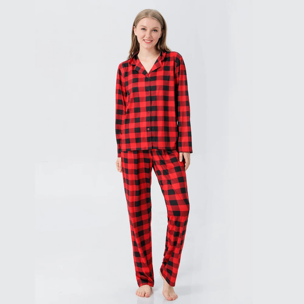 family matching outfits Christmas Pajamas sets Plaid kid pjs family 2022 pijamas Christmas sets