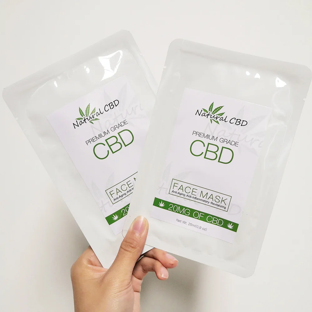 Китайский завод в наличии глубоко увлажняющая маска для удаления акне cbd 2021 лица