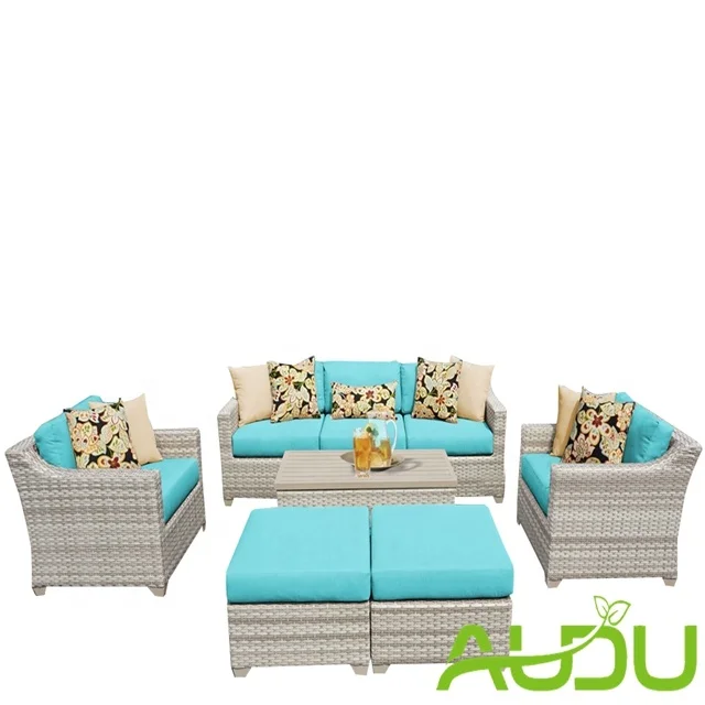 Hawaii popular high-end outdoor Island Resort Seaside relaxing chair table patio furniture in Holiday Village