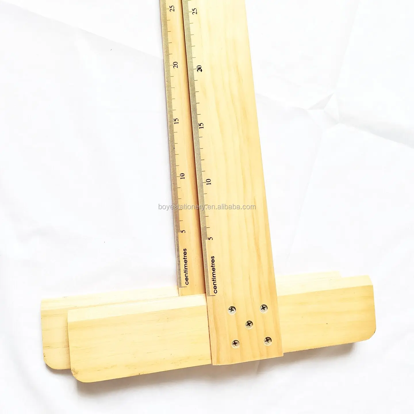High Quality Hot Sale School Office Teaching Supplies Ruler Scale Wood T-square Measurement Ruler