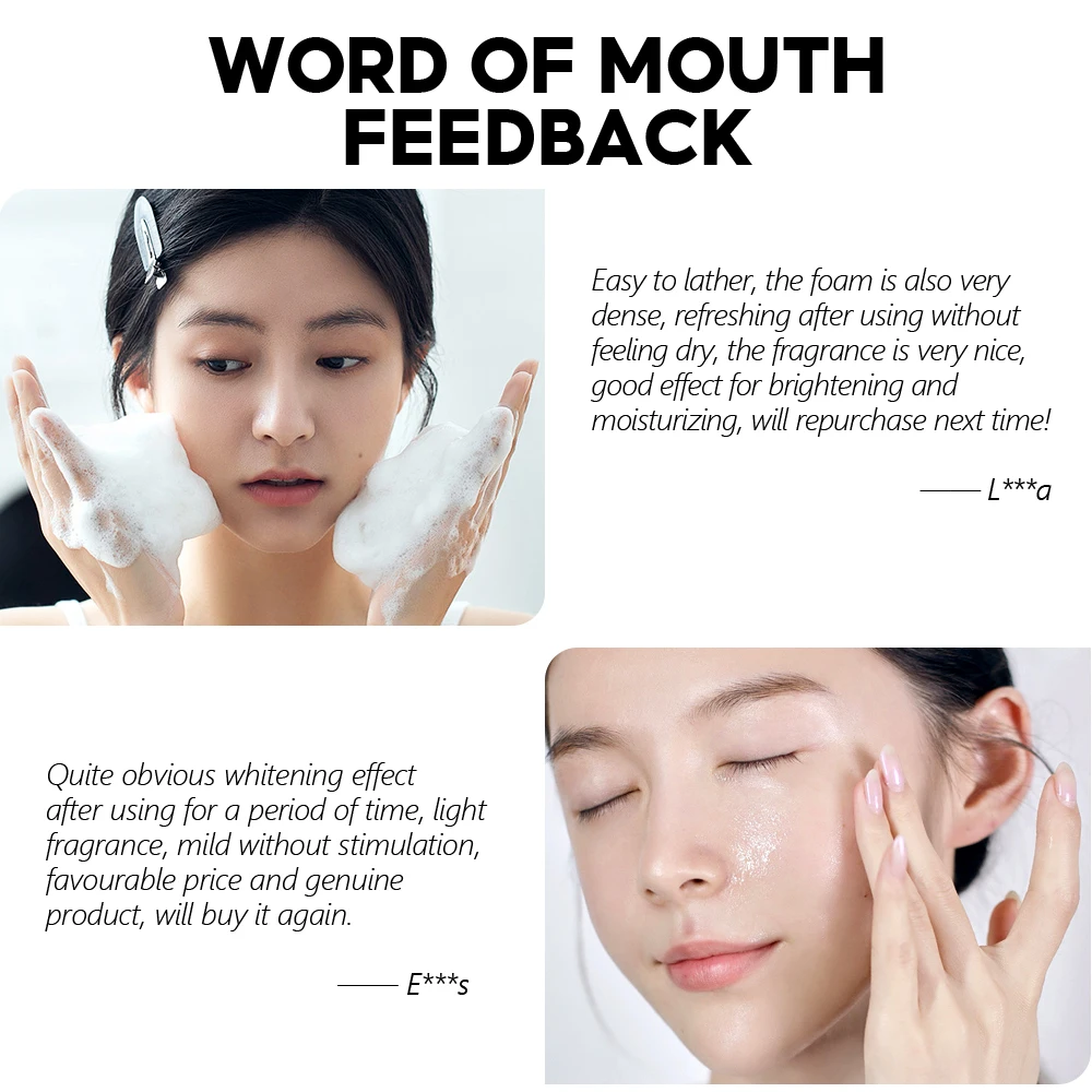 VIBRANT GLAMOUR Face Body Cleansing Niacinamide Brightening Soap Deep Cleansing Exfoliator Facial Cleanser