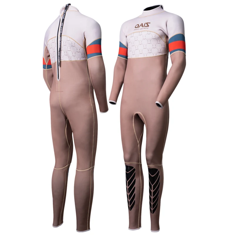 Commercial deep water hunting rubber women men free diving suit sets surfing swimming hyper stretch triathlon wetsuit neoprene