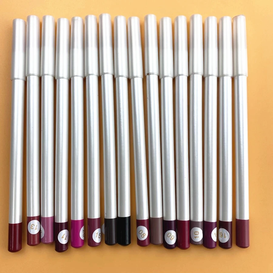 
16 color New Product OEM Custom Cosmetic Lip Liner Waterproof private label matte lip lipliner pencil 