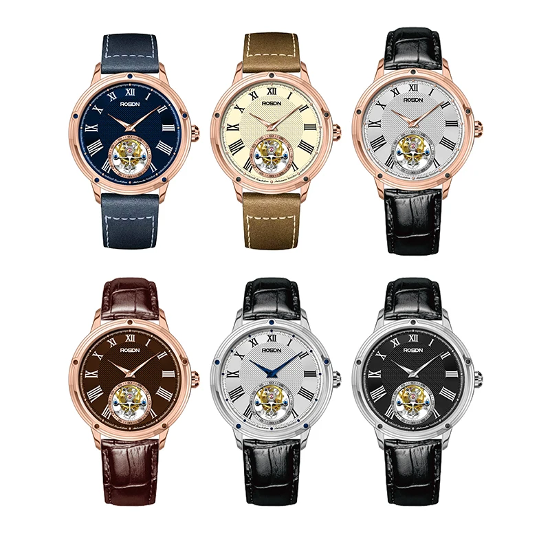 Tourbillon Skeleton Watch Seagull Movement Tourbillon Wristwatch 5 BAR Chronograph Automatic Mechanical Watch