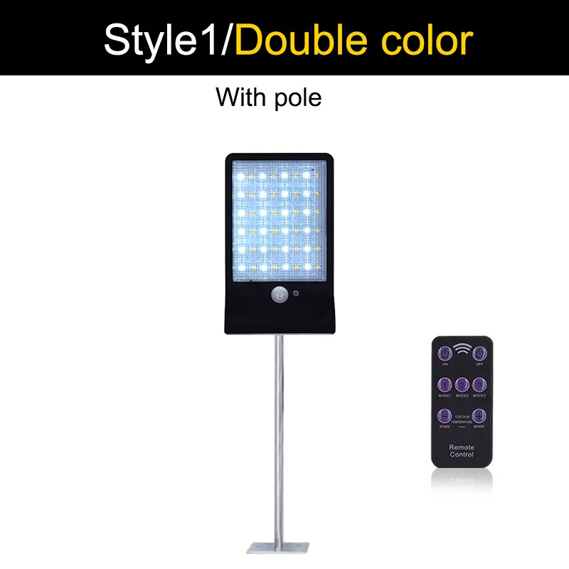 Solar Powered Security Light Wireless Waterproof Motion Sensor Rotating Integrated solar garden light