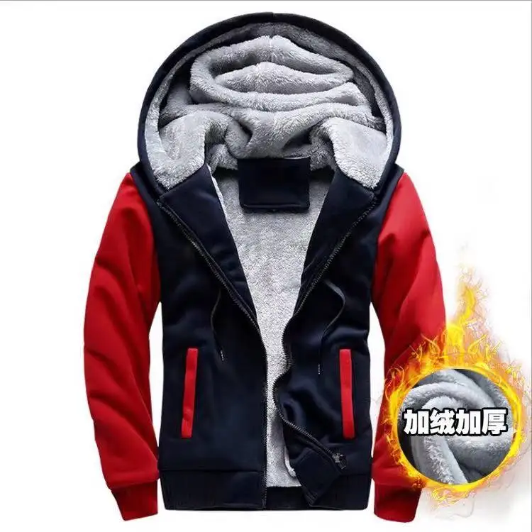 wholesale 2021 winter plus velvet keep warm puffer with hood Europe  size  mens jackets