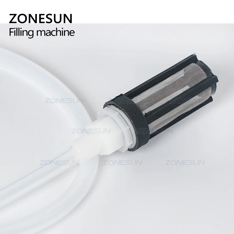 ZONESUN Magnetic Pump Beverage Perfume Water Juice Pigment Essential Oil Ink Liquid Watercolor Round Bottle Filling Machine
