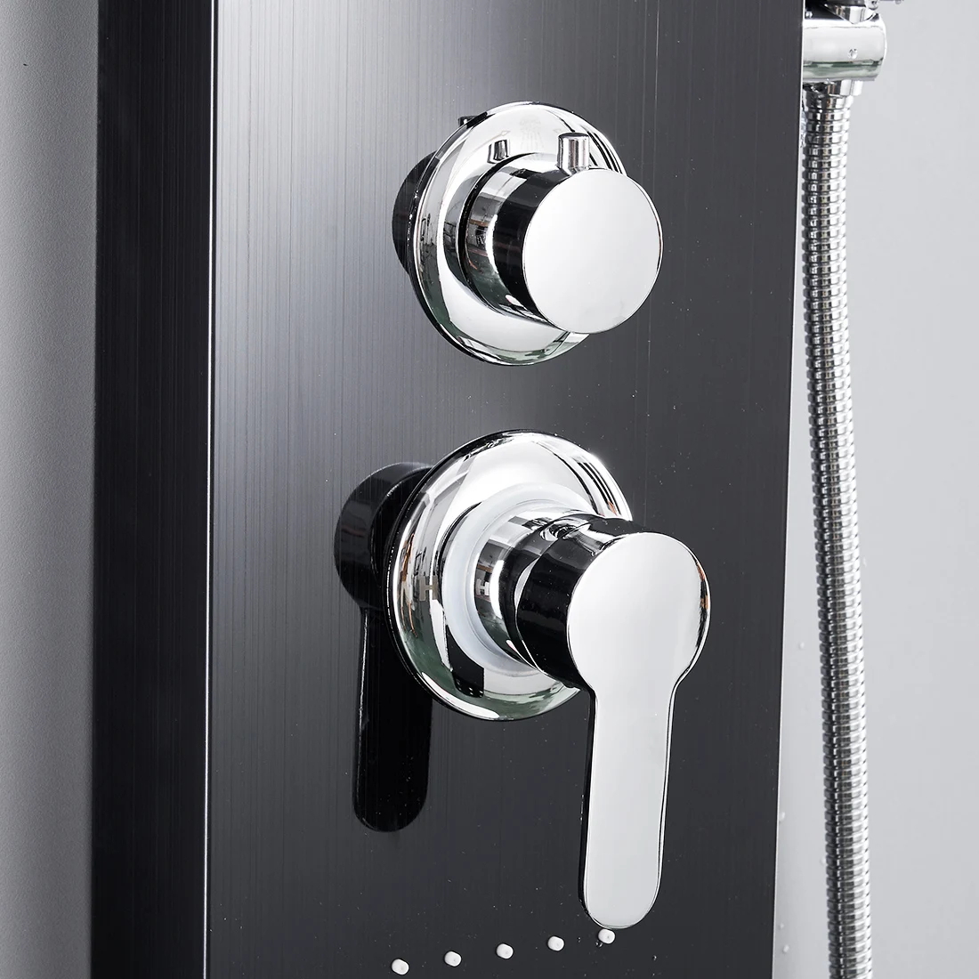 Stainless Steel Multifunction Temperature Waterfall Rain Bathroom Shower Panel
